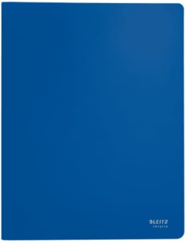 LEITZ Protège-documents Recycle, A4, PP, 40 pochettes, bleu - Cartouchify
