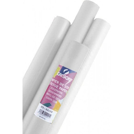 CANSON Papier de soie, 0,5 x 5,0 m, 20 g/m2, blanc