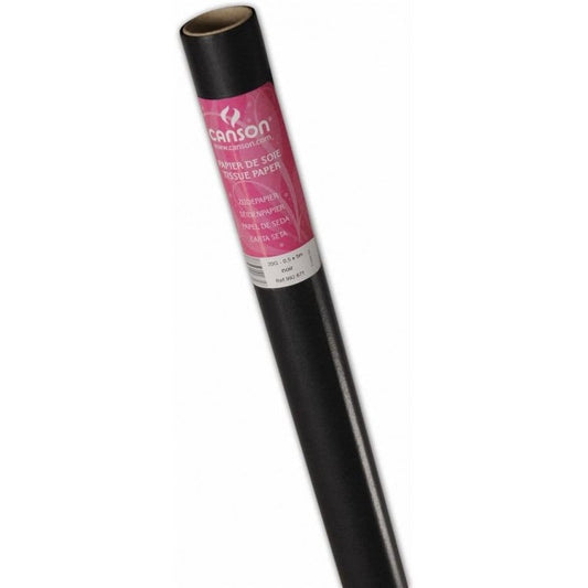 CANSON Papier de soie, 0,5 x 5,0 m, 20 g/m2, noir