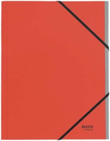 LEITZ Chemise trieur Recycle, A4, carton, rouge - Cartouchify