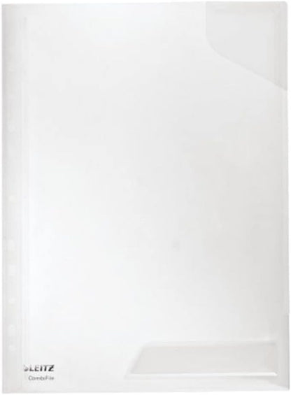 LEITZ pochette perforée CombiFile, format A4, PP,transparent - Cartouchify