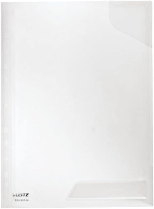 LEITZ pochette perforée CombiFile, format A4, PP,transparent - Cartouchify