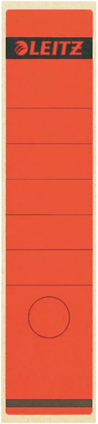 LEITZ Etiquette pour dos de classeur, 61 x 285 mm, rouge - Cartouchify