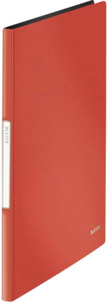 LEITZ Protège-documents Solid, A4, PP, 20 pochettes, rouge - Cartouchify