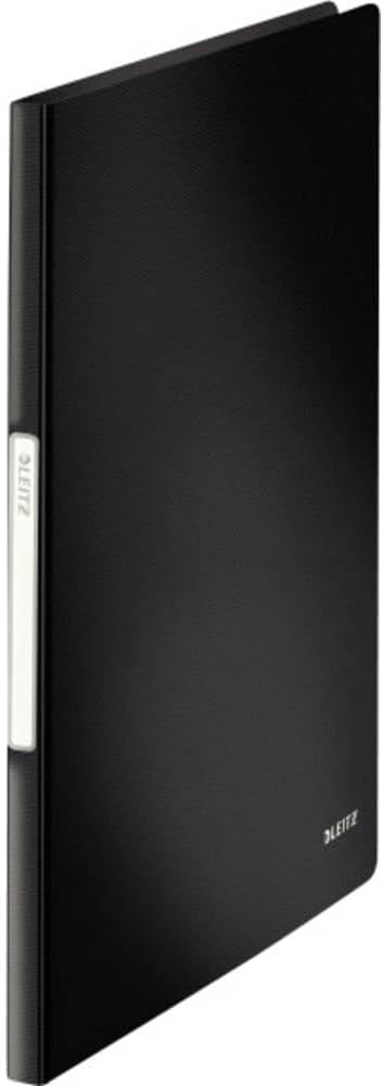 LEITZ Protège-documents Solid, A4, PP, 20 pochettes, noir - Cartouchify