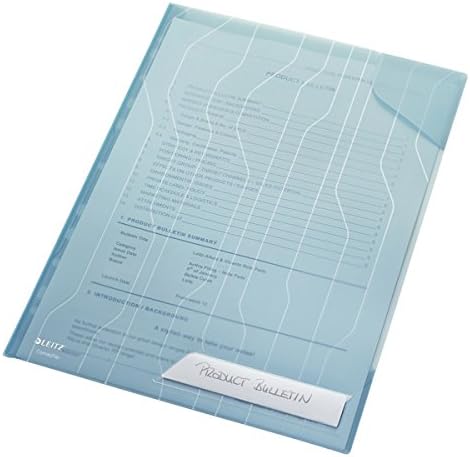 LEITZ Pochette CombiFile, A4, PP, 0,20 mm, bleu - Cartouchify