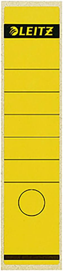 LEITZ Etiquette pour dos de classeur, 61 x 285 mm, jaune - Cartouchify