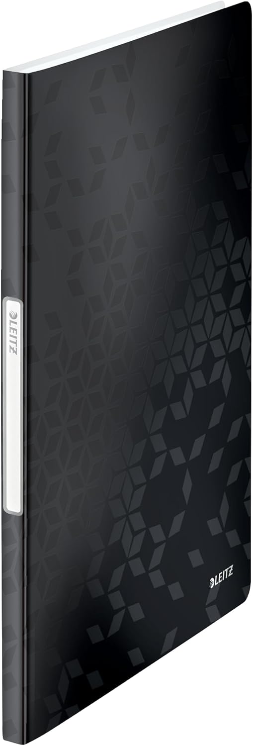 LEITZ Protège-documents WOW, A4, PP, 20 pochettes, noir - Cartouchify