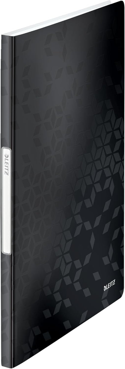 LEITZ Protège-documents WOW, A4, PP, 20 pochettes, noir - Cartouchify