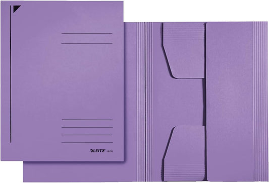 LEITZ Chemise à élastique, format A4, carton, violet - Cartouchify