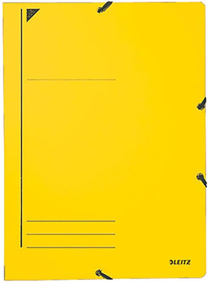 LEITZ Chemise à élastique, format A4, carton, jaune - Cartouchify