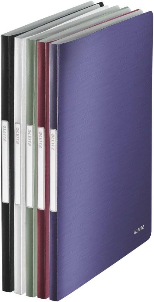 LEITZ Protège documents Style, format A4, PP, bleu titane, - Cartouchify