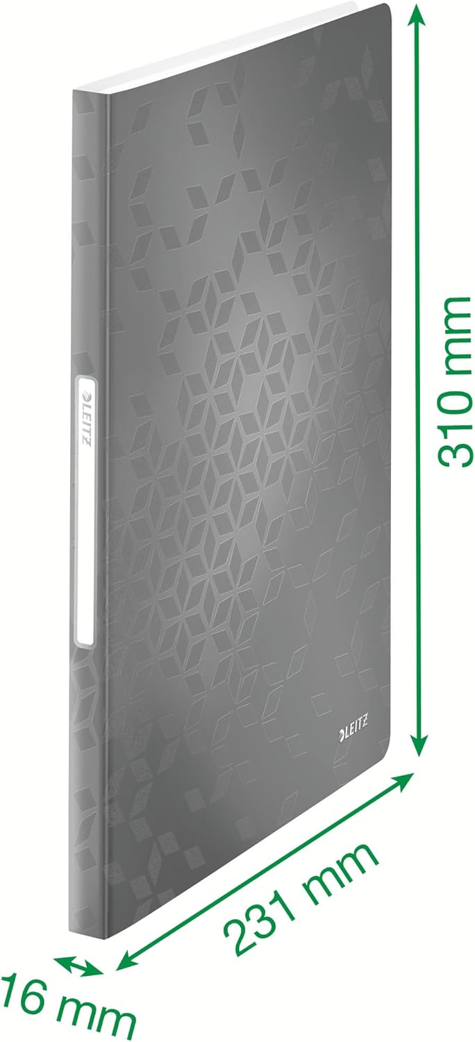 LEITZ Protège-documents WOW, A4, PP, 40 pochettes, bleu - Cartouchify
