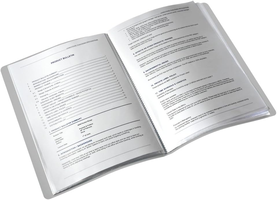 LEITZ Protège documents Style, format A4, PP, bleu titane, - Cartouchify