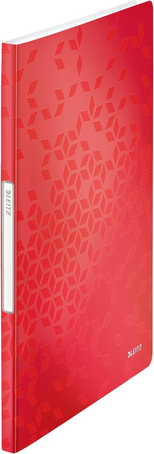 LEITZ Protège-documents WOW, A4, PP, 20 pochettes, rouge - Cartouchify