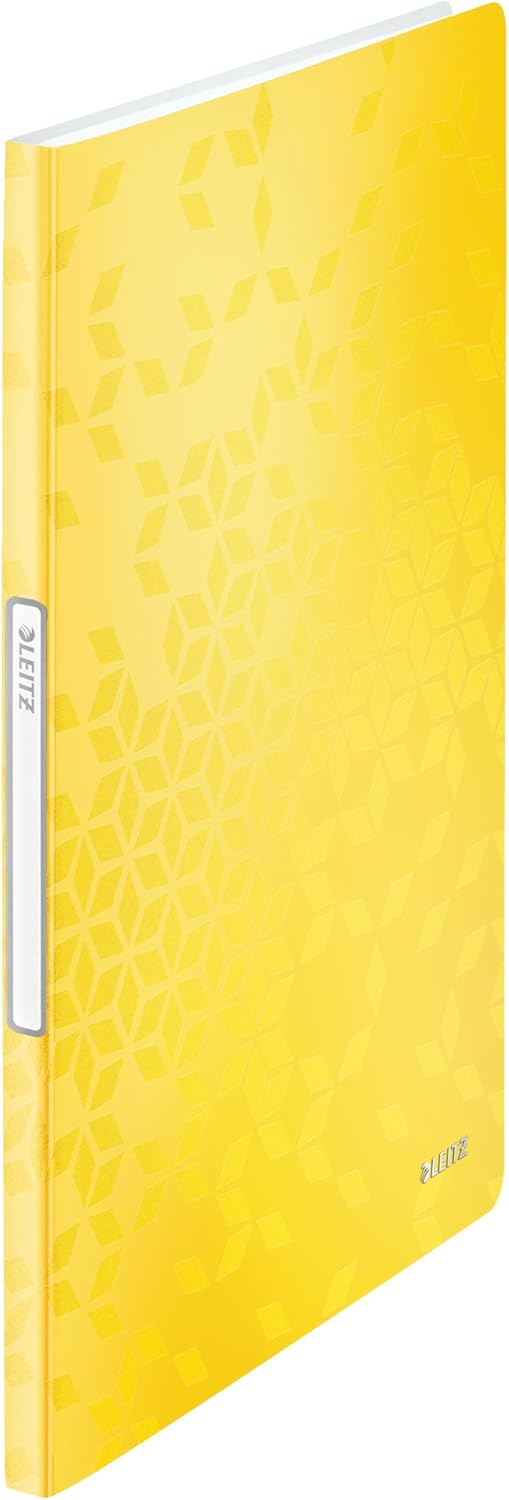 LEITZ Protège-documents WOW, A4, PP, 20 pochettes, jaune - Cartouchify