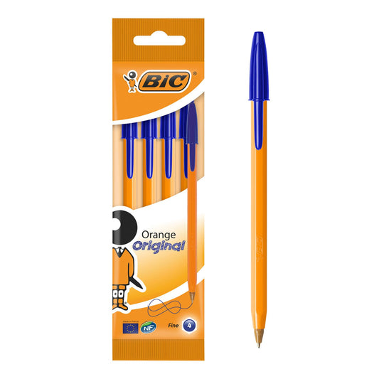 BIC Stylo à bille Orange, bleu - Cartouchify