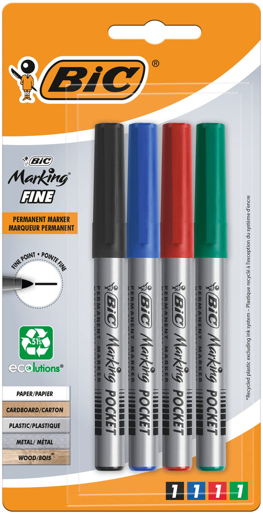BIC Marqueur permanent Marking POCKET ECOlutions, blister