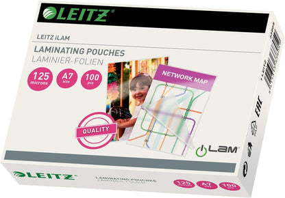 LEITZ Pochette de plastification, A7, brillant, 250 microns - Cartouchify