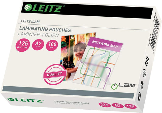 LEITZ Pochette de plastification, A7, brillant, 250 microns - Cartouchify