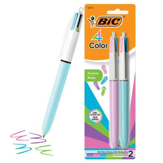 BIC Stylo à bille rétractable 4 Colours