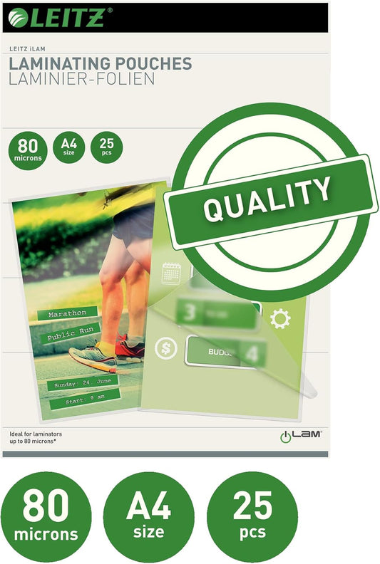 LEITZ Pochette de plastification, A4, brillant, 160 microns - Cartouchify