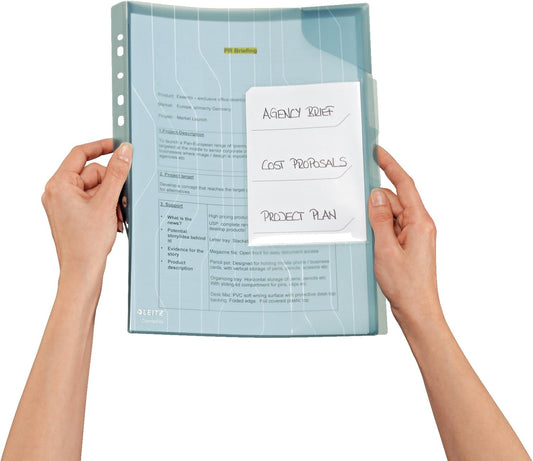 LEITZ chemise trieur CombiFile, A4, PP, bleu, 0,20 mm - Cartouchify