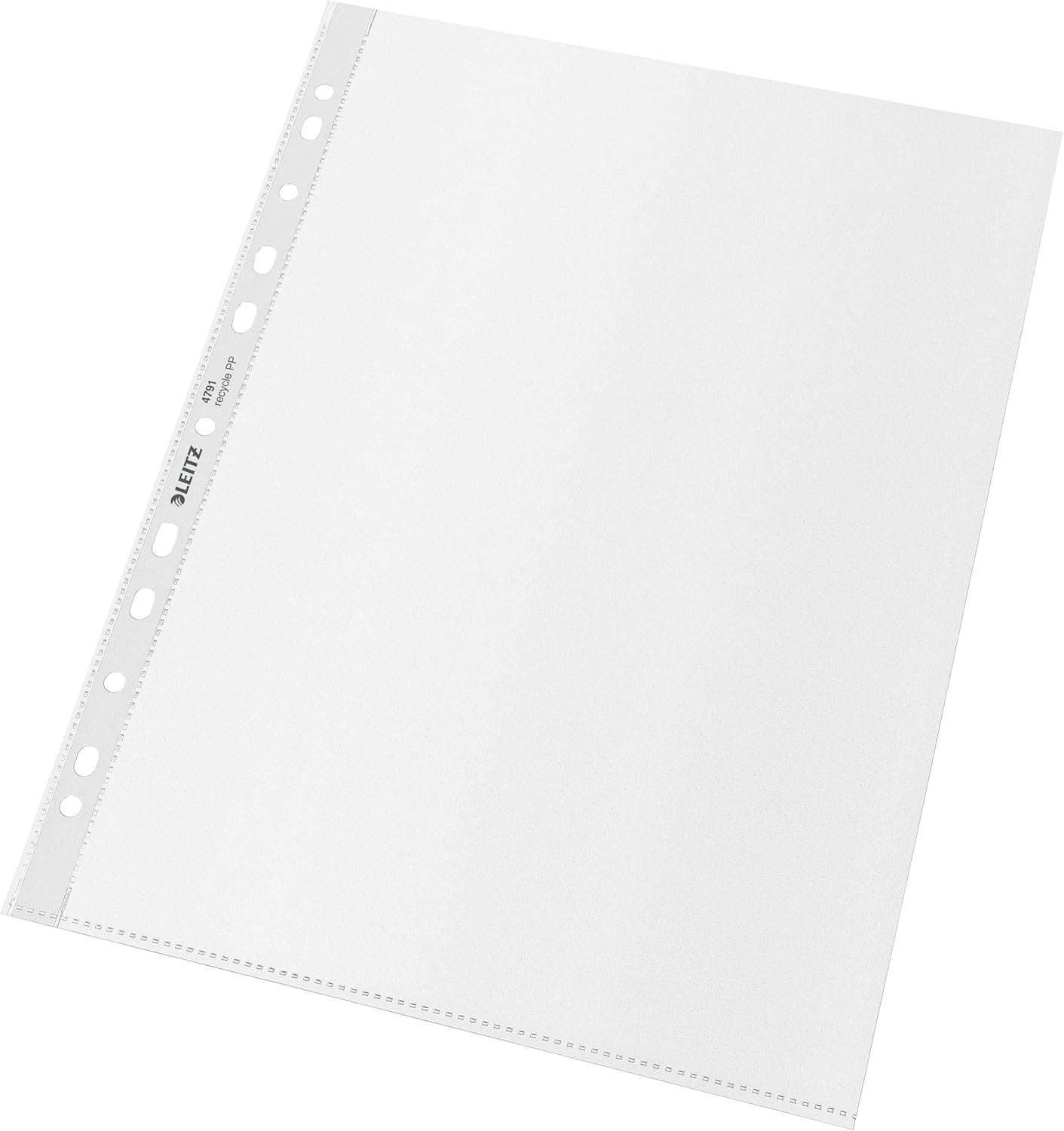 LEITZ Pochette perforée Recycle, A4, PP, grainé, 0,10 mm - Cartouchify