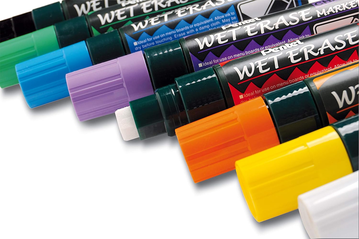 Pentel Marqueur décoratif "Wet Erase" SMW56,pointe biseautée - Cartouchify