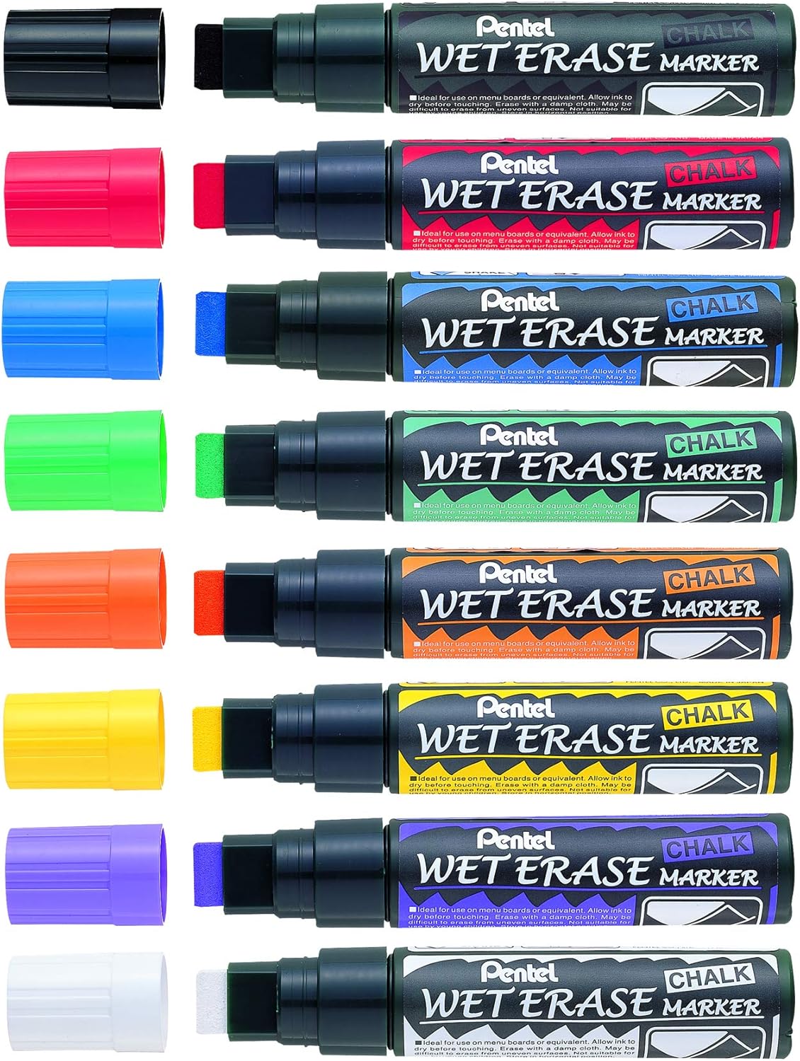 Pentel Marqueur décoratif "Wet Erase" SMW56,pointe biseautée - Cartouchify