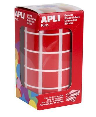 APLI Kids Gommette de couleur "carré", en rouleau, rouge