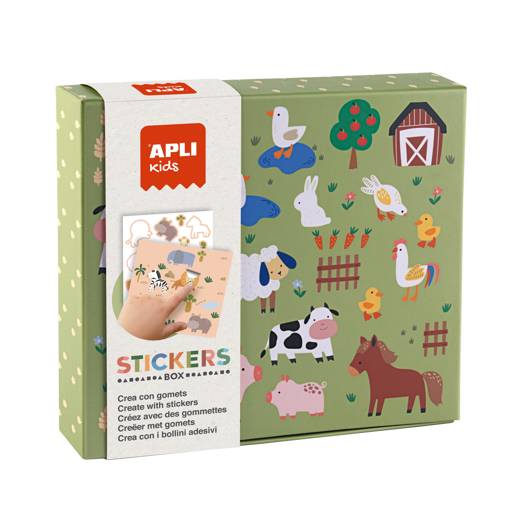 APLI kids Jeu de gommettes "Les animaux et leur habitat"