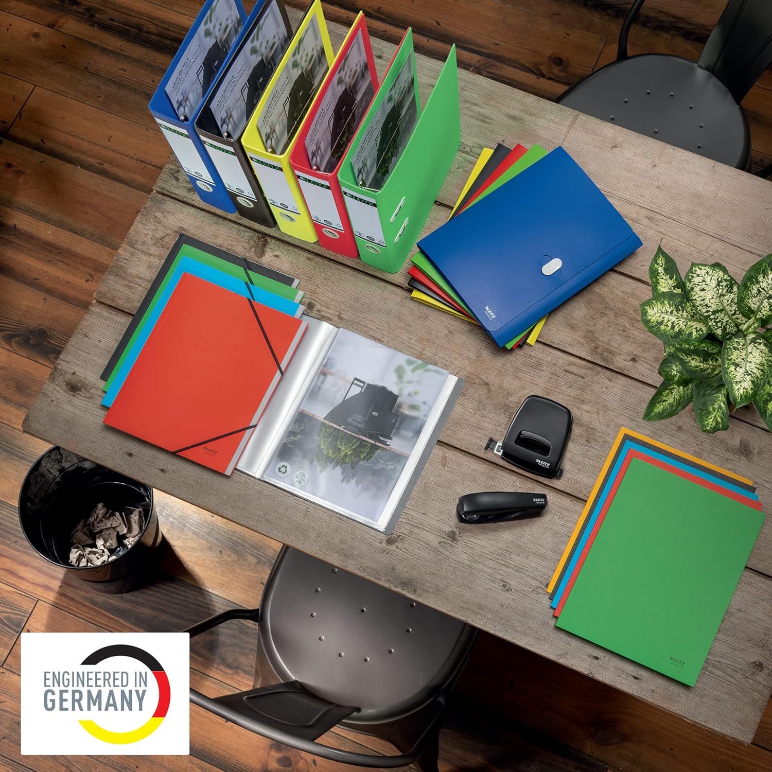 LEITZ Pochette perforée Recycle, A4, PP, grainé, 0,07 mm - Cartouchify