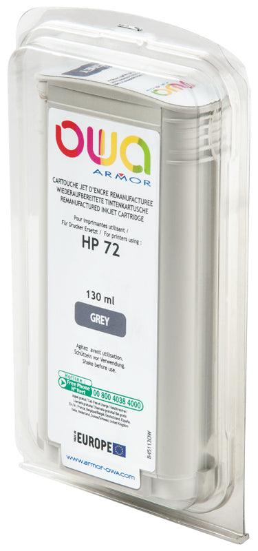 HP 72 - cartouche d'encre traceur remanufacturée OWA pour HP - Gris - Cartouchify