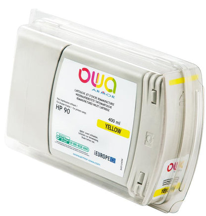 HP 90 - cartouche d'encre traceur remanufacturée OWA pour HP - Jaune - Cartouchify