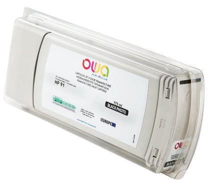 HP 91 - cartouche d'encre traceur remanufacturée OWA pour HP - Noir Photo - Cartouchify