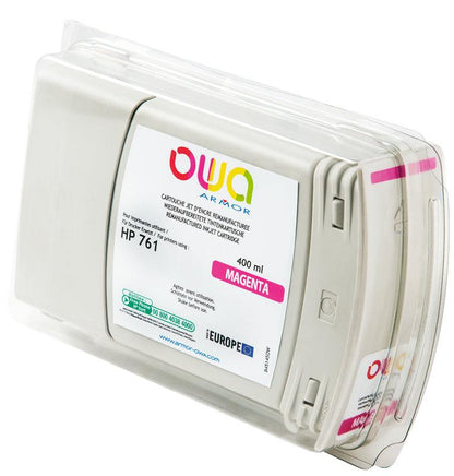 HP 761 - cartouche d'encre traceur remanufacturée OWA pour HP - Magenta - Cartouchify