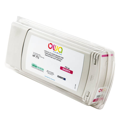 HP 773 - cartouche d'encre traceur remanufacturée OWA pour HP - Magenta - Cartouchify