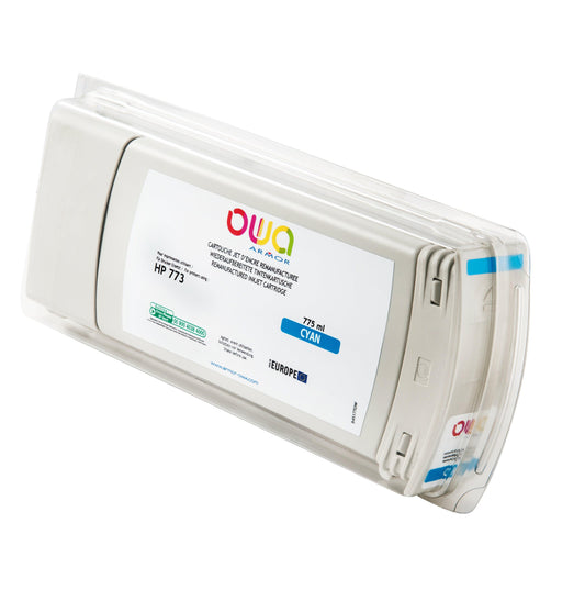 HP 773 - cartouche d'encre traceur remanufacturée OWA pour HP - Cyan - Cartouchify