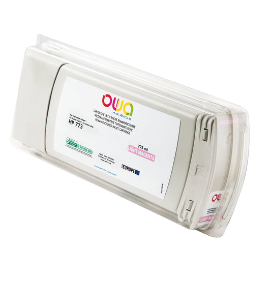 Image du hp 773 - cartouche d'encre traceur remanufacturée owa pour hp - magenta clair