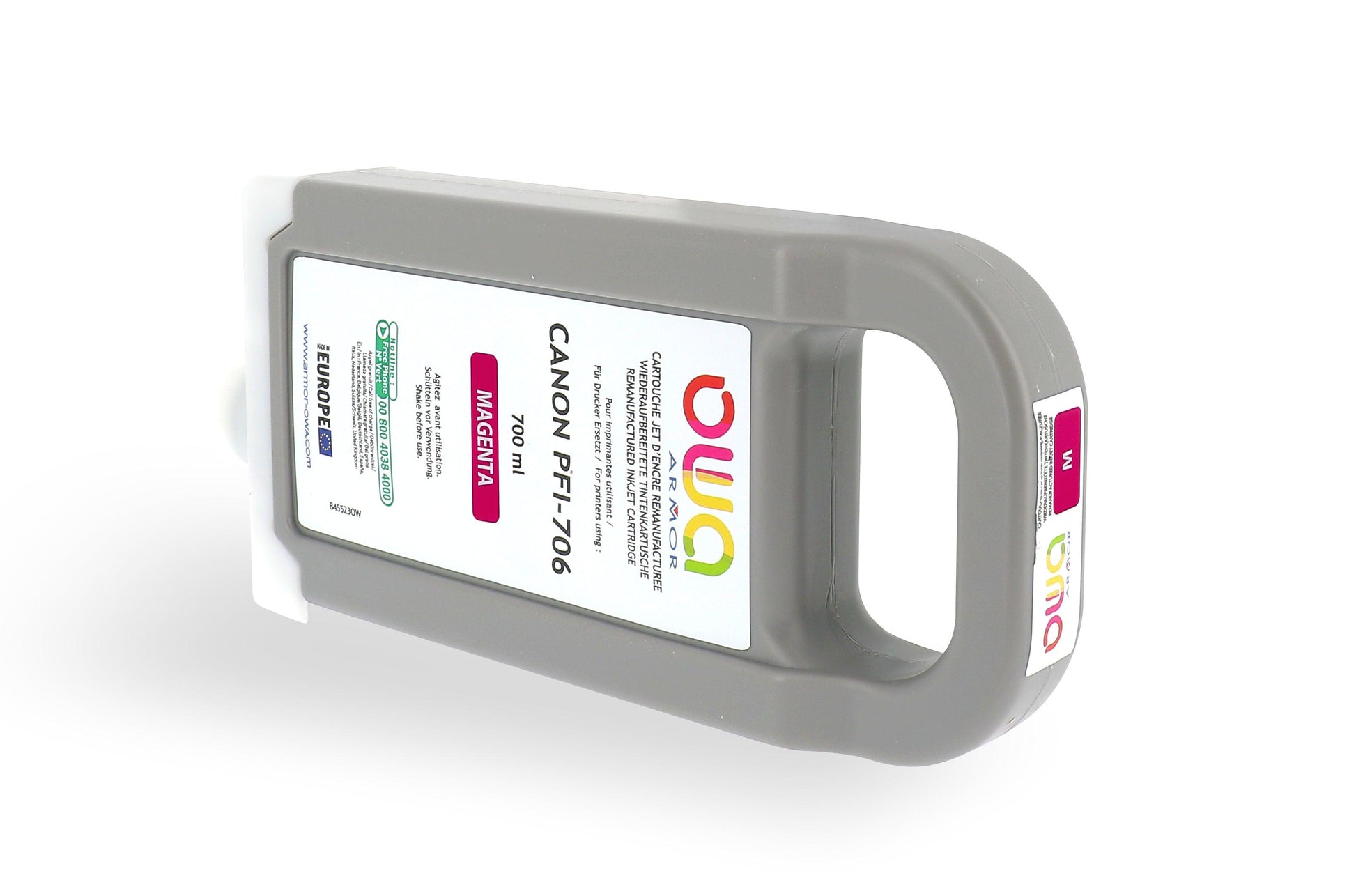 CANON PFI-706 - cartouche d'encre traceur remanufacturée OWA pour CANON - Magenta - Cartouchify