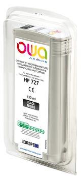 HP 727 - cartouche d'encre traceur remanufacturée OWA pour HP - Noir Photo - Cartouchify