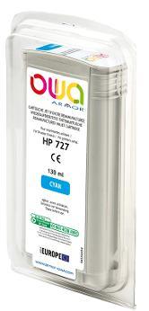 HP 727 - cartouche d'encre traceur remanufacturée OWA pour HP - Cyan - Cartouchify