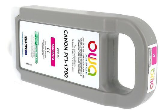 CANON PFI-1700 - cartouche d'encre traceur remanufacturée OWA pour CANON - Magenta - Cartouchify