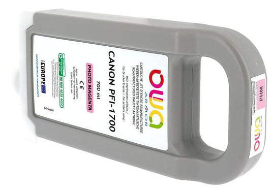 CANON PFI-1700 - cartouche d'encre traceur remanufacturée OWA pour CANON - Magenta Clair - Cartouchify