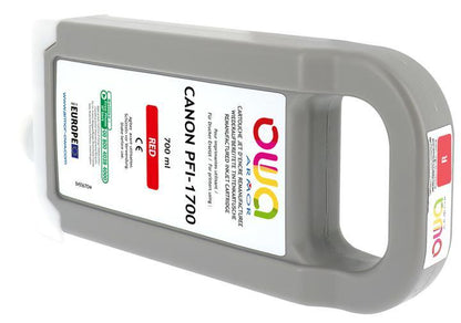 CANON PFI-1700 - cartouche d'encre traceur remanufacturée OWA pour CANON - Rouge - Cartouchify