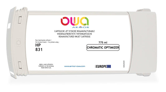 HP 831 - cartouche d'encre traceur remanufacturée OWA pour HP - Translucide - Cartouchify