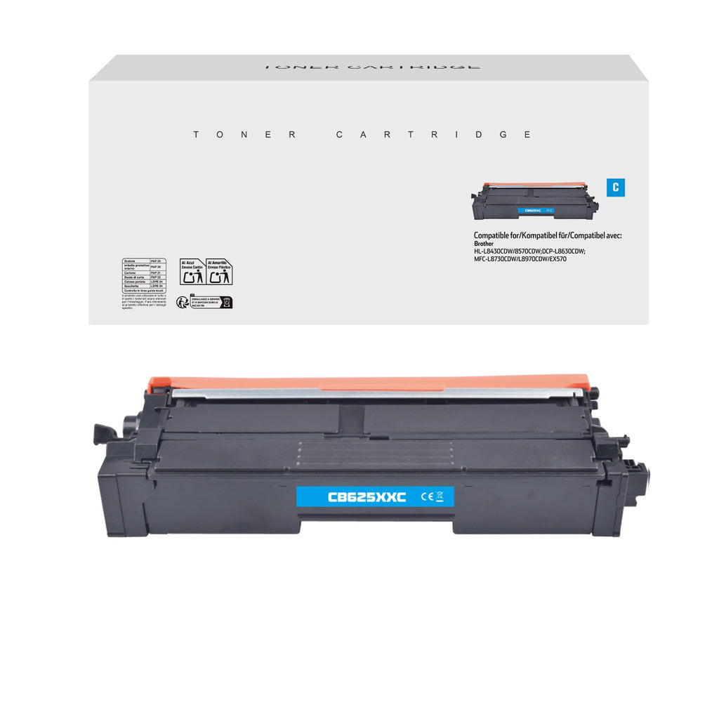 Brother TN625XXLC Toner Cyan compatible · Premier Prix