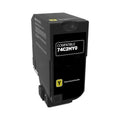 Lexmark 74C2HY0 Toner Jaune compatible · Premier Prix