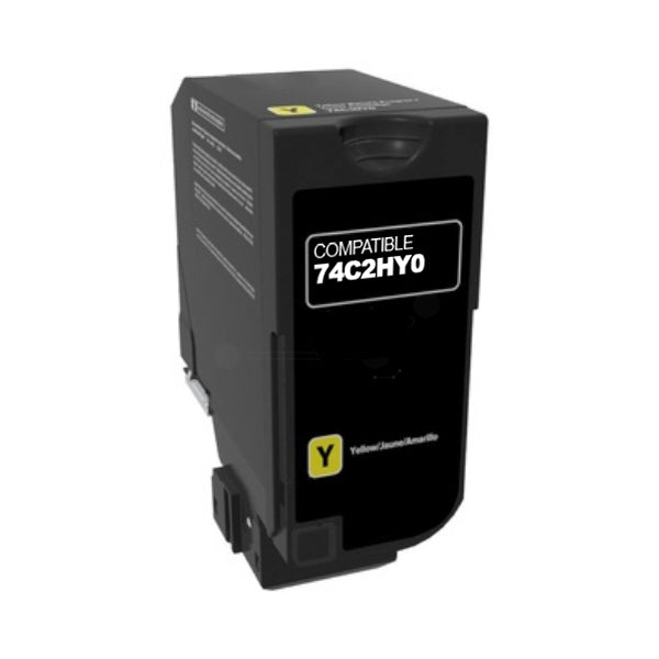 Lexmark 74C2HY0 Toner Jaune compatible · Premier Prix